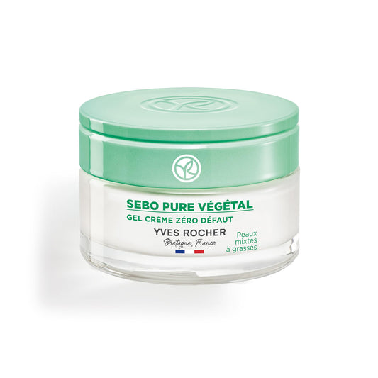 Yves Rocher Sebo Pure Vegetal Gel Cream Zero Blemish Boreal Tea Power Combination Oily Skin Solution - 50 ml. / 1.7 fl.Oz.