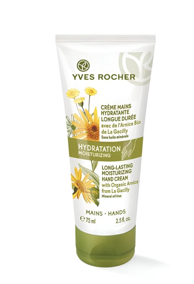 Yves Rocher Long-Lasting Moisturizing Hydration Hand Cream Mineral Oil Free 75 ml./2.5 fl.oz.