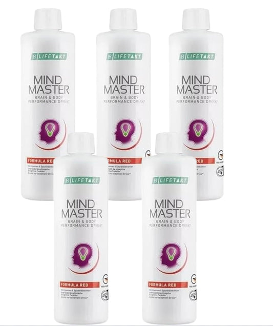 LR Health&Beauty Lifetakt Mind Master Formula Red Every Day Natural Treatment Women Men Set of 5-500 ml./16.9 fl.oz.