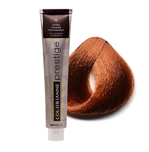 Brelil Colorianne Prestige Technologically Advanced Cream Dyeing Treatment Hydra Color Technology, Intense Copper Blonde, 100 ml./3.38 fl.oz. (7/44)