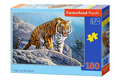 Castorland Puzzle 180 Pieces, Tiger on The Rock - В-018451