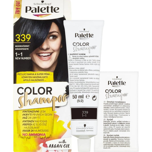 Palette Color Shampoo, 70 ml./2.3 fl.oz. (339 - Blue Black)