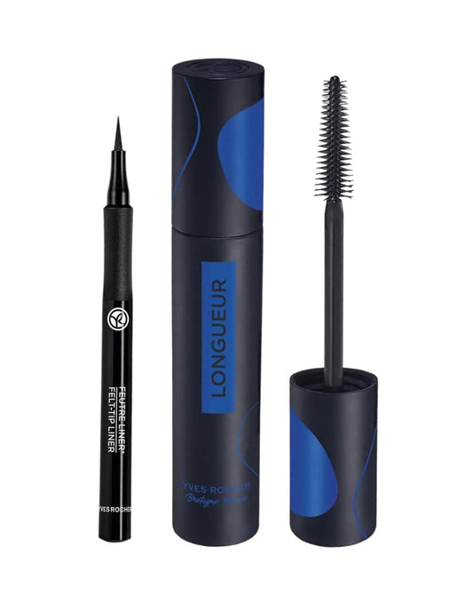 Yves Rocher Permanent Eyeliner Eye Contour Mascara Set of 2 Black 1 ml./7.8 ml