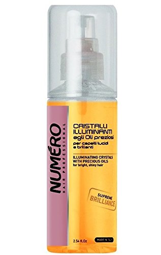 Brelil Numero Illuminating Crystals with Precious Oils for bright, shiny Hair, 75 ml./2.5 fl.oz.