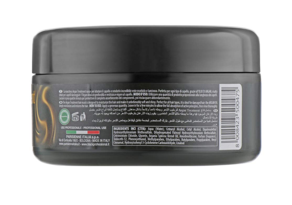 Black Professional Line Argan Treatment Mask with Argan oil
