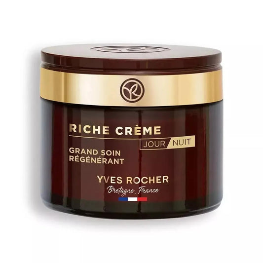 Yves Rocher Riche Crème Face Aging Mature Skin Day & Night Cream Women Skin Care Anti Wrinkle - 75 ml./2.5 fl.oz.