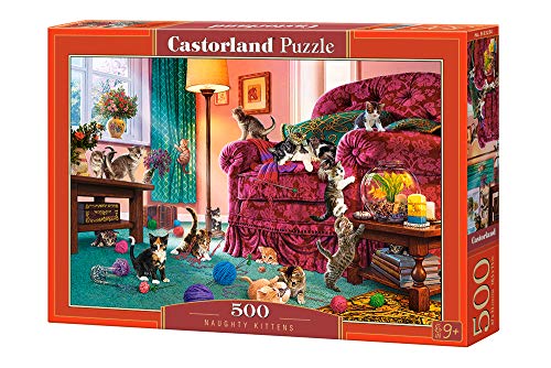 Castorland Puzzle 500 Pieces, Naughty Kittens - В-53254