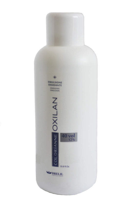 Brelil Colorianne Oxilan Oxidizing Emulsion Soft Perfumed Cream Developer, 1000 ml./33.81 fl.oz. (40 vol. (12%))