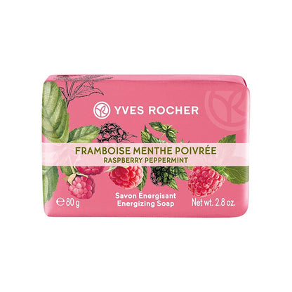 YVES ROCHER Relaxing Soap Bar 2.8 OZ (Raspberry Peppermint)