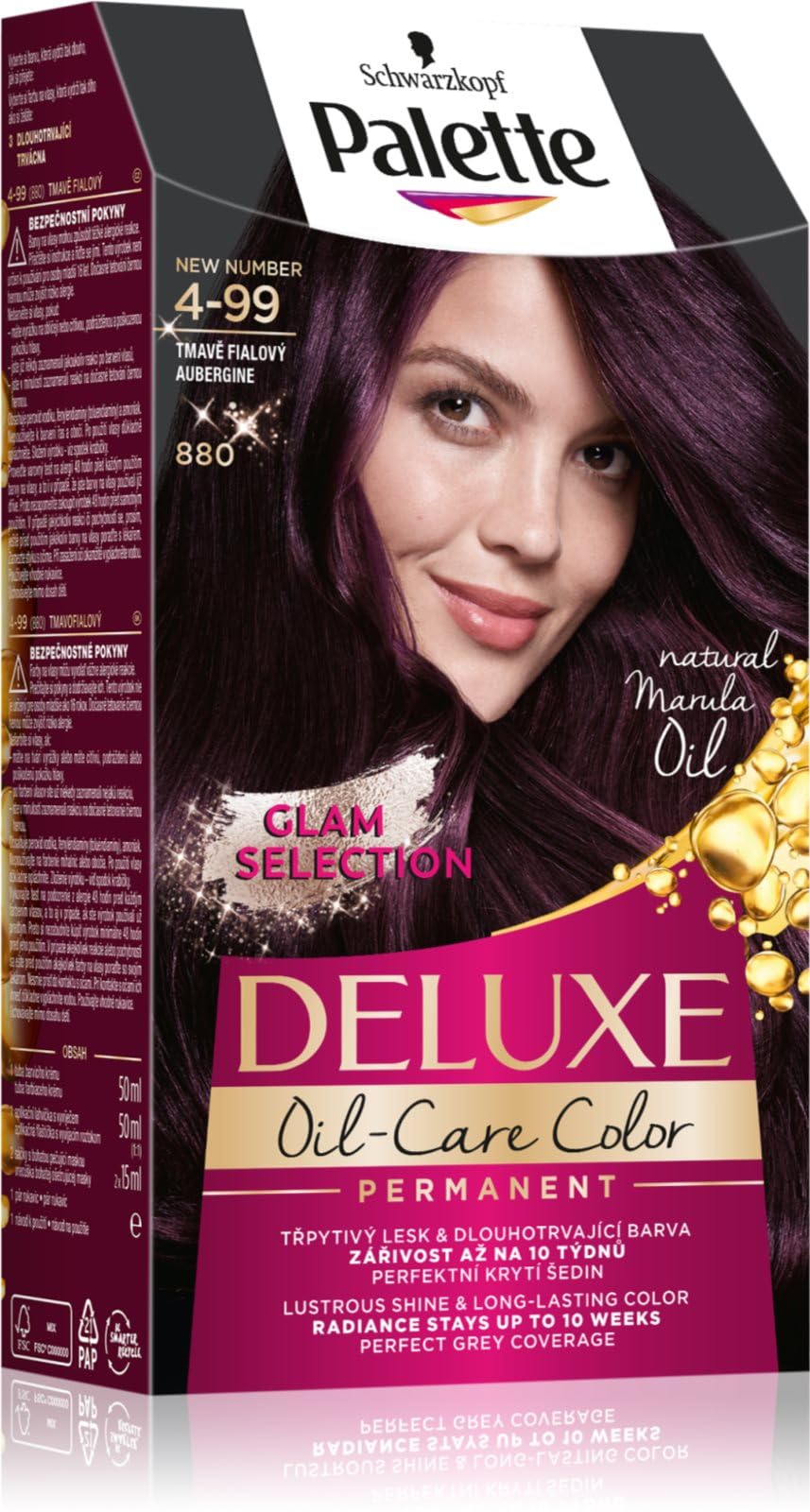 Palette Deluxe Oil-Care Color, 130 ml./4.3 fl.oz. (880 - Aubergine)