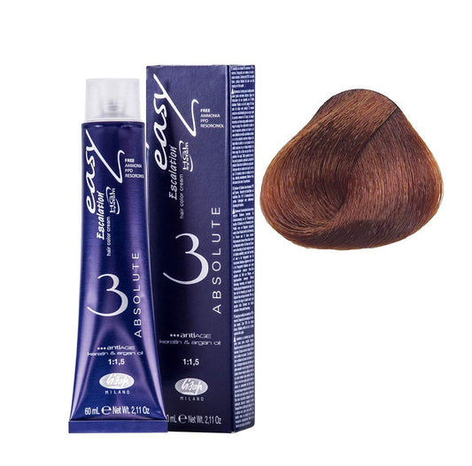 Lisap Easy Absolute 3 Hair Color Cream, 60 ml./2 fl.oz. (66/66 - Intense Copper Dark Blonde)