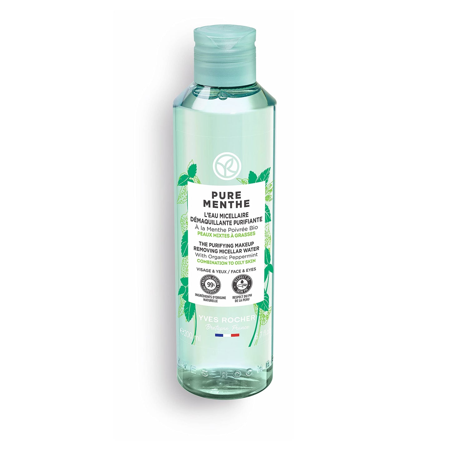 Yves Rocher Pure Menthe Purifying Makeup Removing Micellar Water, 200 ml./6.7 fl.oz.
