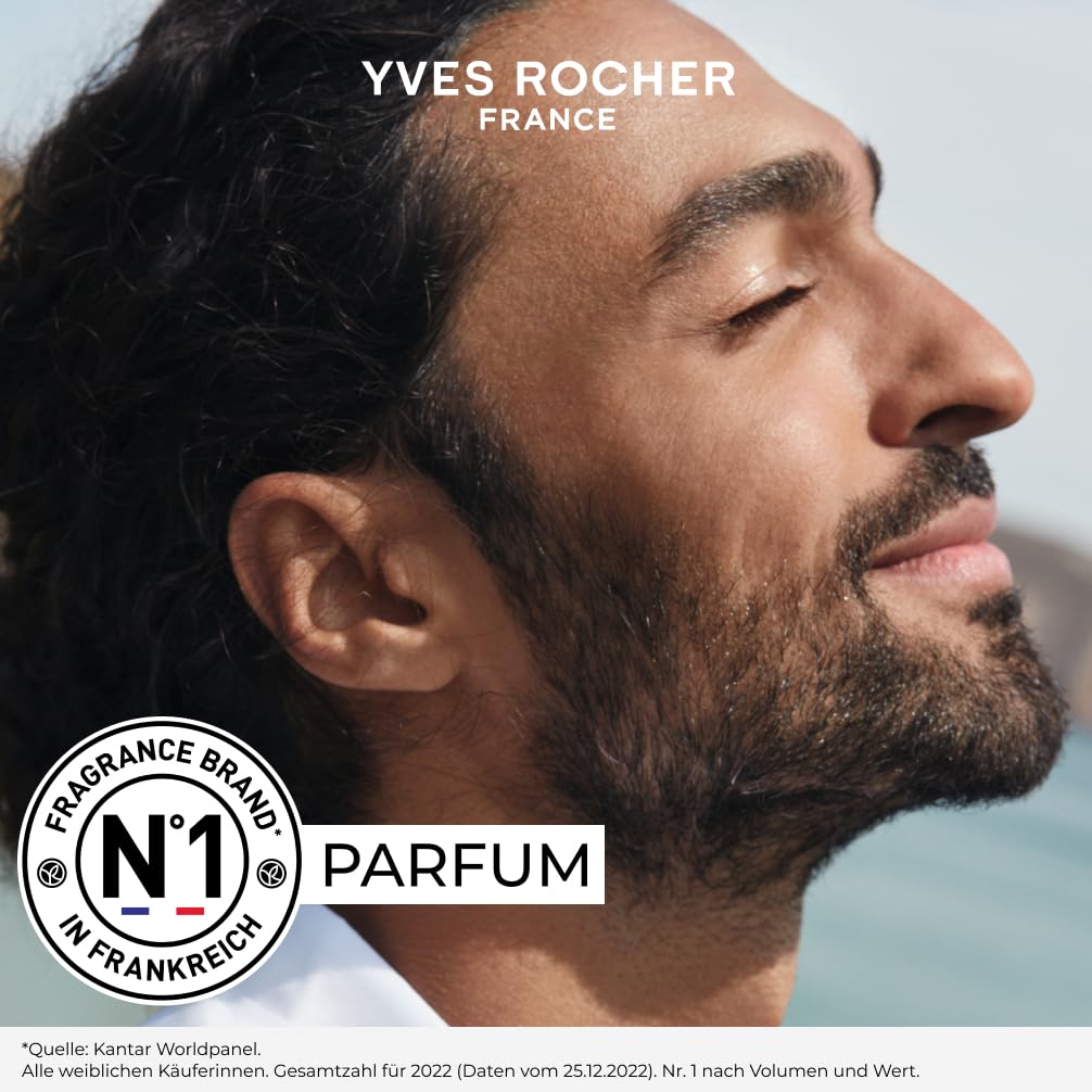 Yves Rocher Granit Bleu Eau de Toilette for Men Long Lasting Fragrance 100 ml./3.3 fl.oz.