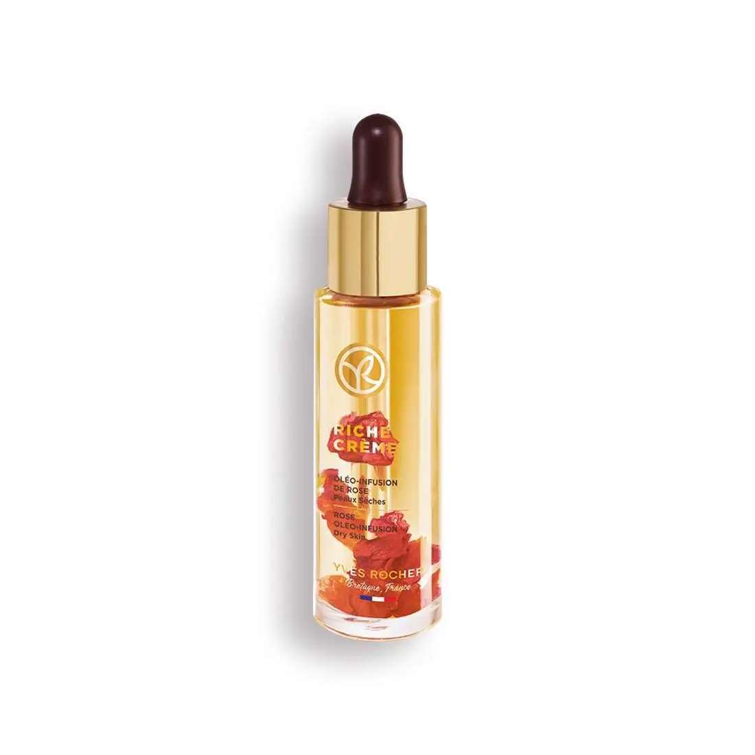 Yves Rocher Riche Creme Oleo - Infusion Natural Rose Petals Hydrating Serum- 30 ml. / 1 fl.Oz.