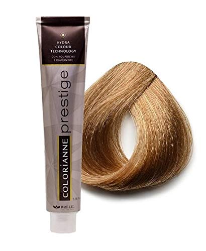 Brelil Colorianne Prestige Technologically Advanced Cream Dyeing Treatment Hydra Color Technology, Light Golden Blonde, 100 ml./3.38 fl.oz. (8/30)