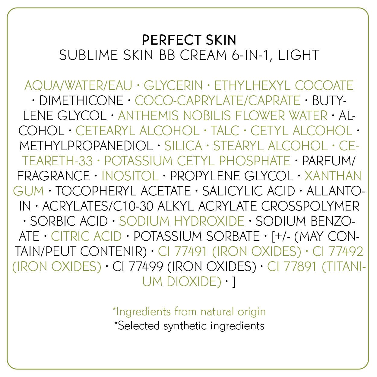 Yves Rocher BB Cream Tinted Moisturizer Foundation for a perfect complexion, All skin type, Dermatologically tested, 50 ml tube (Light)