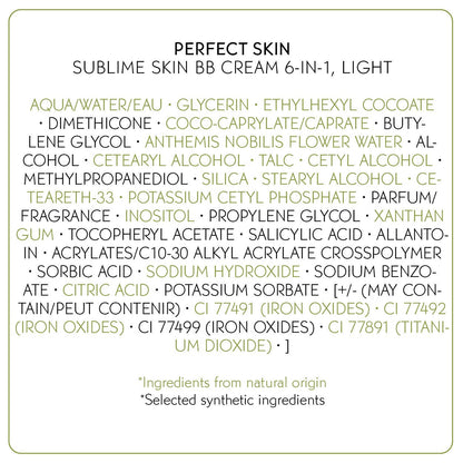 Yves Rocher BB Cream Tinted Moisturizer Foundation for a perfect complexion, All skin type, Dermatologically tested, 50 ml tube (Light)