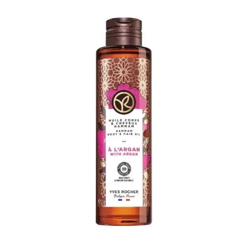 Yves Rocher Botanical Oil Restorative Argan Oil Rose Petals for Dry Damaged Hair 100 ml./3.3 fl.oz.