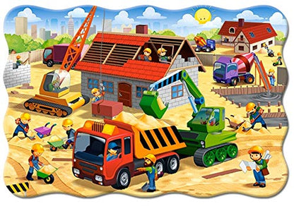 Castorland Puzzle 20 Maxi Pieces, House in Construction - С-02412