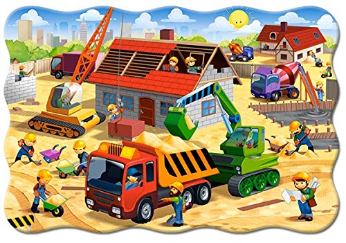 Castorland Puzzle 20 Maxi Pieces, House in Construction - С-02412