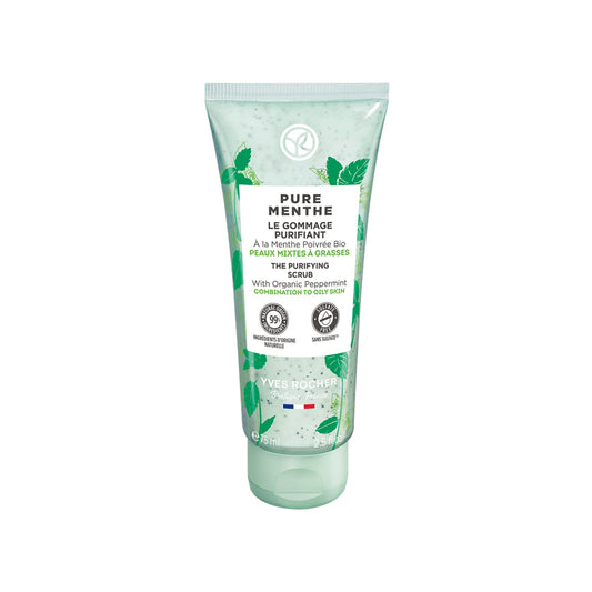 Yves Rocher Purifying Scrub for Combination to Oily Skin ? Pure Menthe ? 2.5 Oz ? 1 Ct