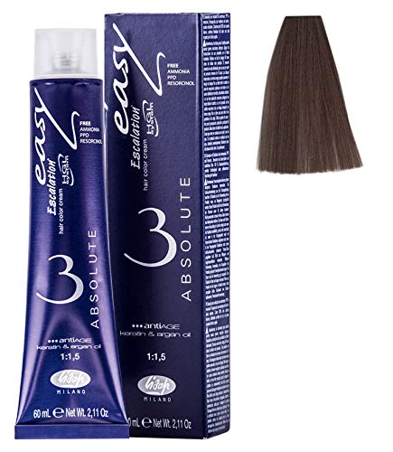 Lisap Easy Absolute 3 Hair Color Cream, 60 ml./2 fl.oz. (8/72 - Light Blonde Cool Beige)