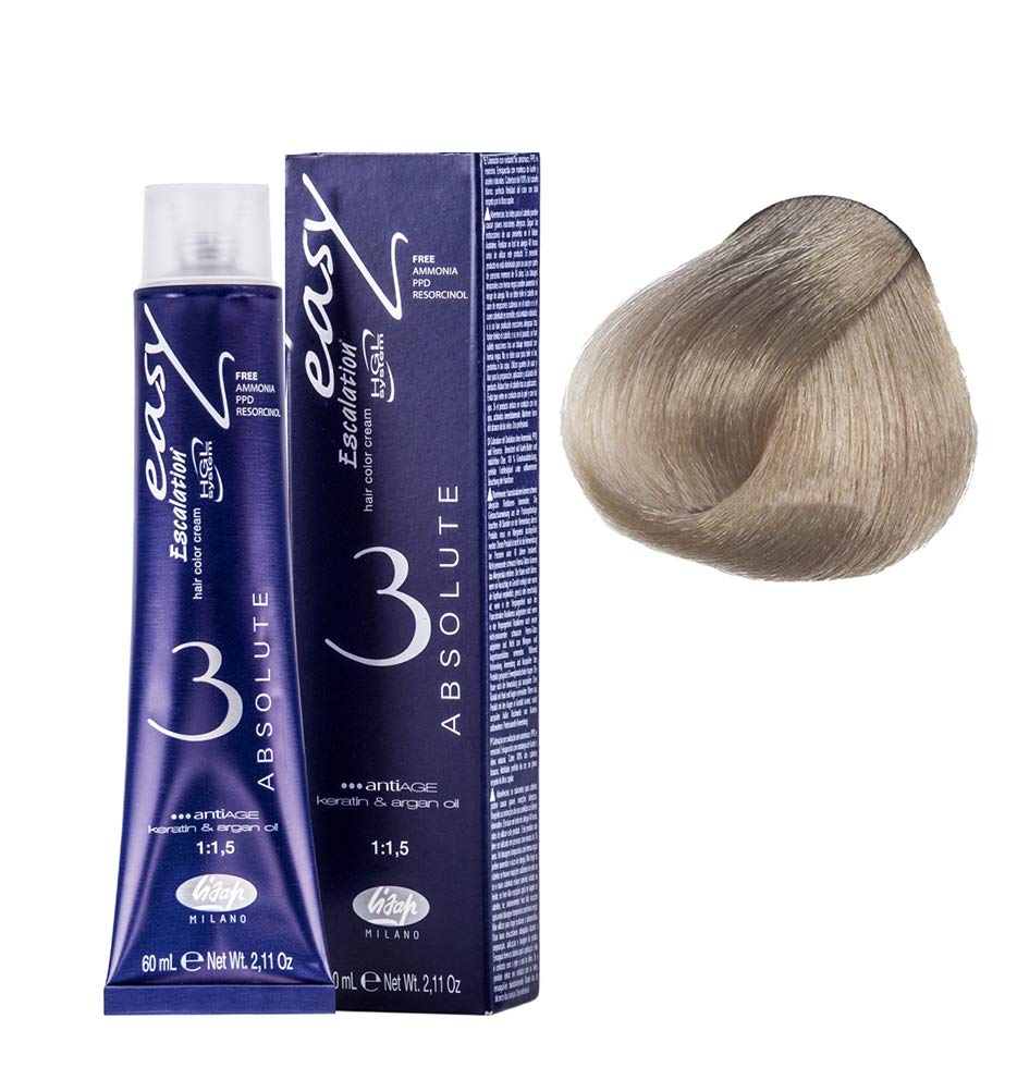 Lisap Easy Absolute 3 Hair Color Cream, 60 ml./2 fl.oz. (99/21 - Intense Very Light Cool Ash Blonde)