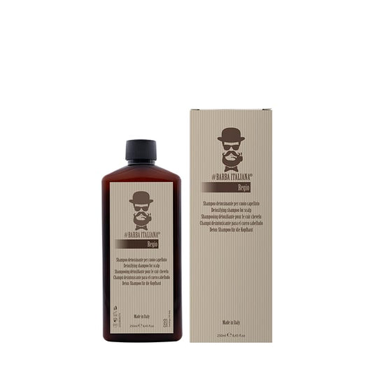 Barba Italiana Regio Detox Shampoo for Men (250ml/8.45flOz) - Deep Scalp Cleansing