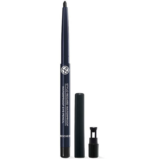 Yves Rocher Waterproof Eye Contour Pencil 01. BLACK - Long-Lasting, Smudge-Proof, Intense Color, Precise Application, Waterproof Formula, Eye Makeup, Lash Line Definition, Smoky Eye Look