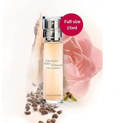 Yves Rocher Eau de Parfum for Women - Quelques Notes d’Amour, Travel Size, 15 ml./0.5 fl.oz
