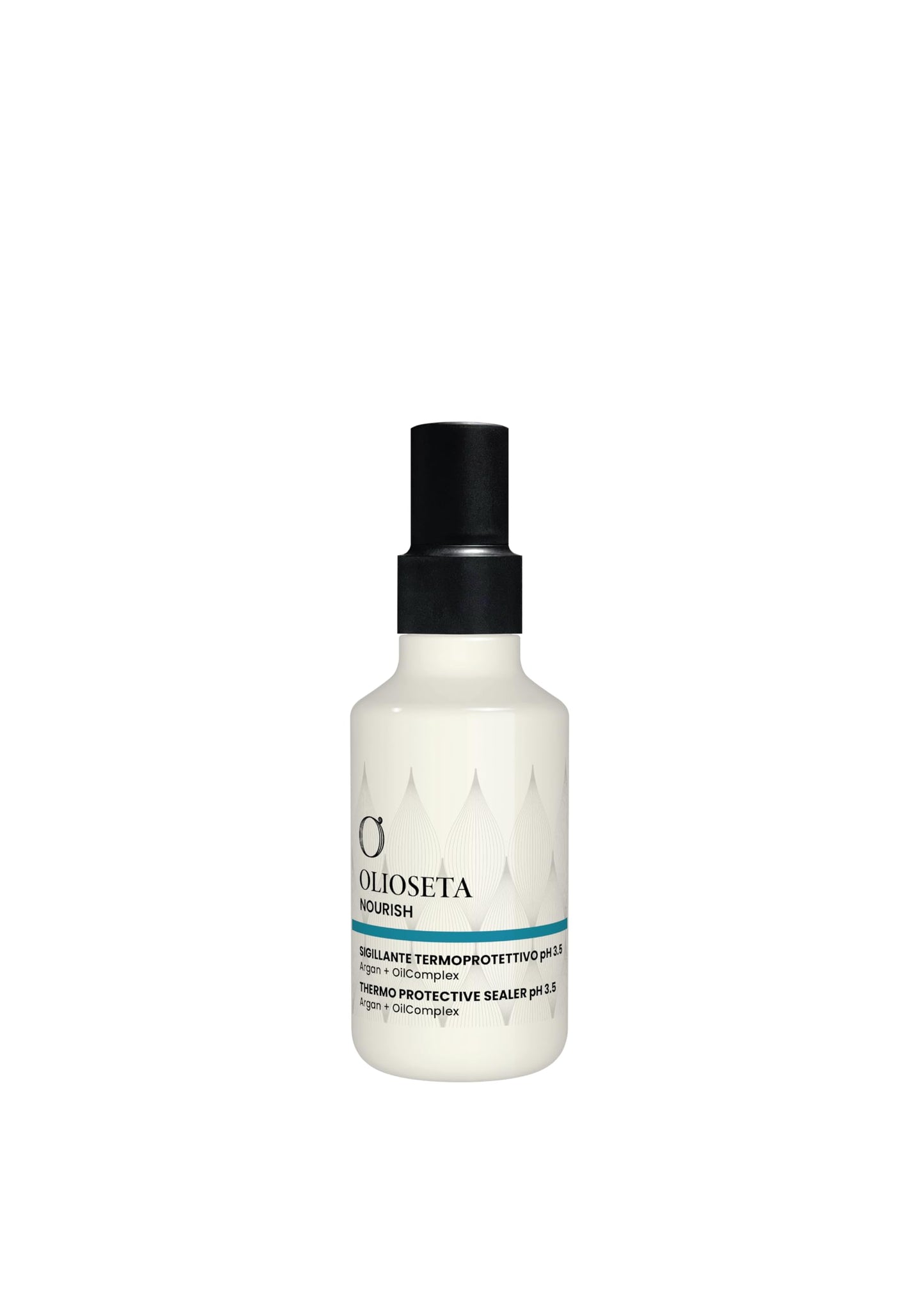 Olioseta Nourish Thermo Protective Sealer for Hair pH 3.5, Heat Protection with Certified Organic Argan Oil Hair Styling Treatment - 150ml