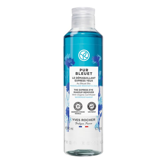 Yves Rocher Pur Bleuet Express Eye Make Up Remover with Cornflower - 200 ml. / 6.7 fl.oz