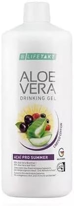 LR Health&Beauty Lifetakt Aloe Vera Drinking Acai Summer Health Care Set of 2 Bottles Women Men Drink Every Day Natural Treatment - 1000 ml./33.3 fl.oz Best Gift Kit