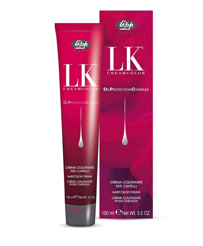 Lisap LK Oil Protection Complex Hair Color Cream, 100 ml./3.38 fl.oz. (4/28 - Medium Brown Ash Pearl)