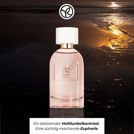 Yves Rocher Cuir de Nuit Eau de Parfum, Women’s Leathery Vanilla Scent with Sumptuous Cocoa, 1.01 fl. oz