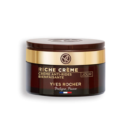 Yves Rocher Comforting Anti-Wrinkle Riche Crème Night | Soften & Smooth Skin | 1.7 fl oz
