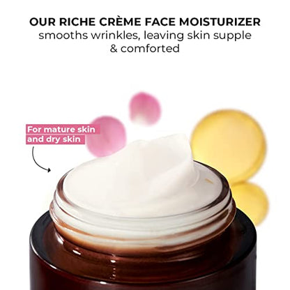 Yves Rocher Comforting Anti-Wrinkle Riche Crème Day | Face Cream to Soften & Smooth Skin 1.7 fl oz
