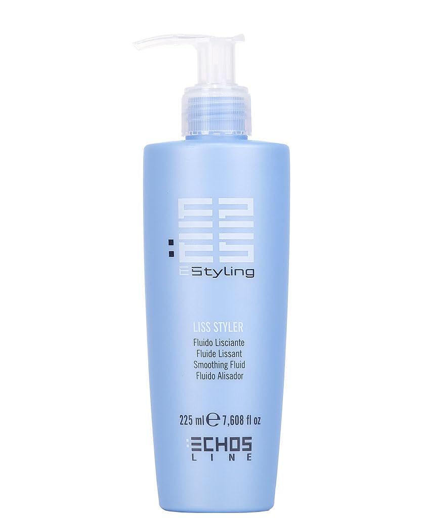 Echos Line E Styling Liss Styler Smoothing Fluid 225ml/7.6oz"Free Starry Sexy Kiss Lip Plumping 10 Ml"