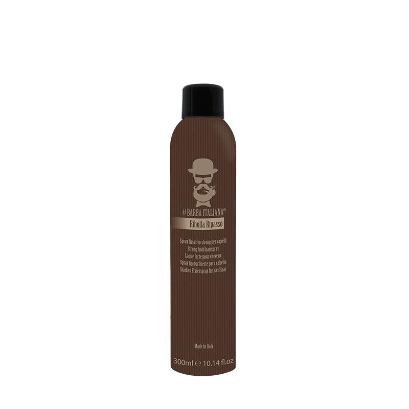 Barba Italiana Ribolla Ripasso Strong Hold Hairspray for Men 300ml/10.14flOz - Lasting Control with Natural Finish