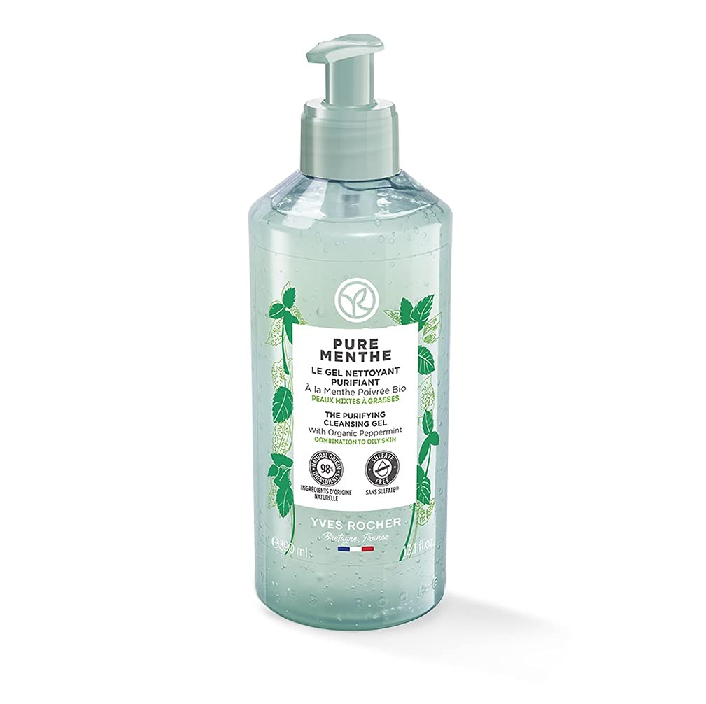 Yves Rocher Purifying Cleansing Gel for Combination and Oily Skin - Pure Menthe