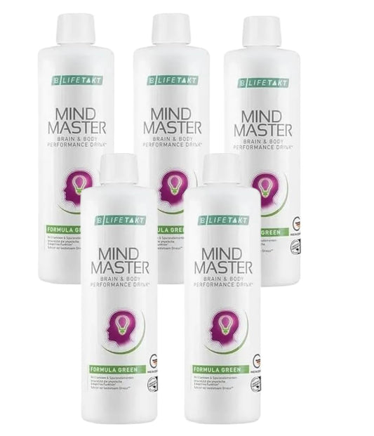 LR Health&Beauty Lifetakt Mind Master Formula Green Every Day Natural Treatment Women Men Set of 5-500 ml./16.9 fl.oz.
