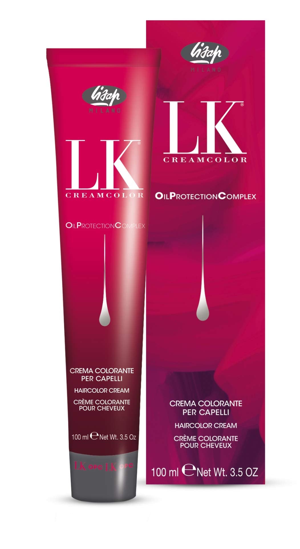 Lisap LK Oil Protection Complex Hair Color Cream, 100 ml./3.38 fl.oz.