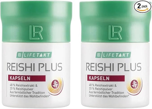 LR Health&Beauty Lifetakt Reishi Plus with Vitamin C Women Men 30 pcs Health Care Treatment Set of 2