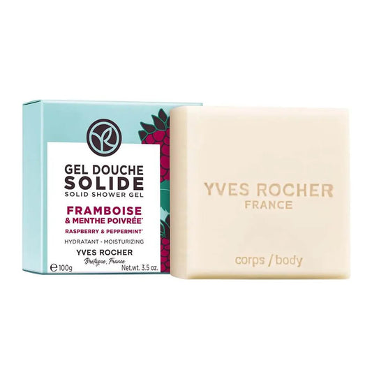 Yves Rocher Raspberry and Pepermint Nourishing Shower Gel Bath & Body Routine Women Men Day Care 200 ml./6.7fl.oz.