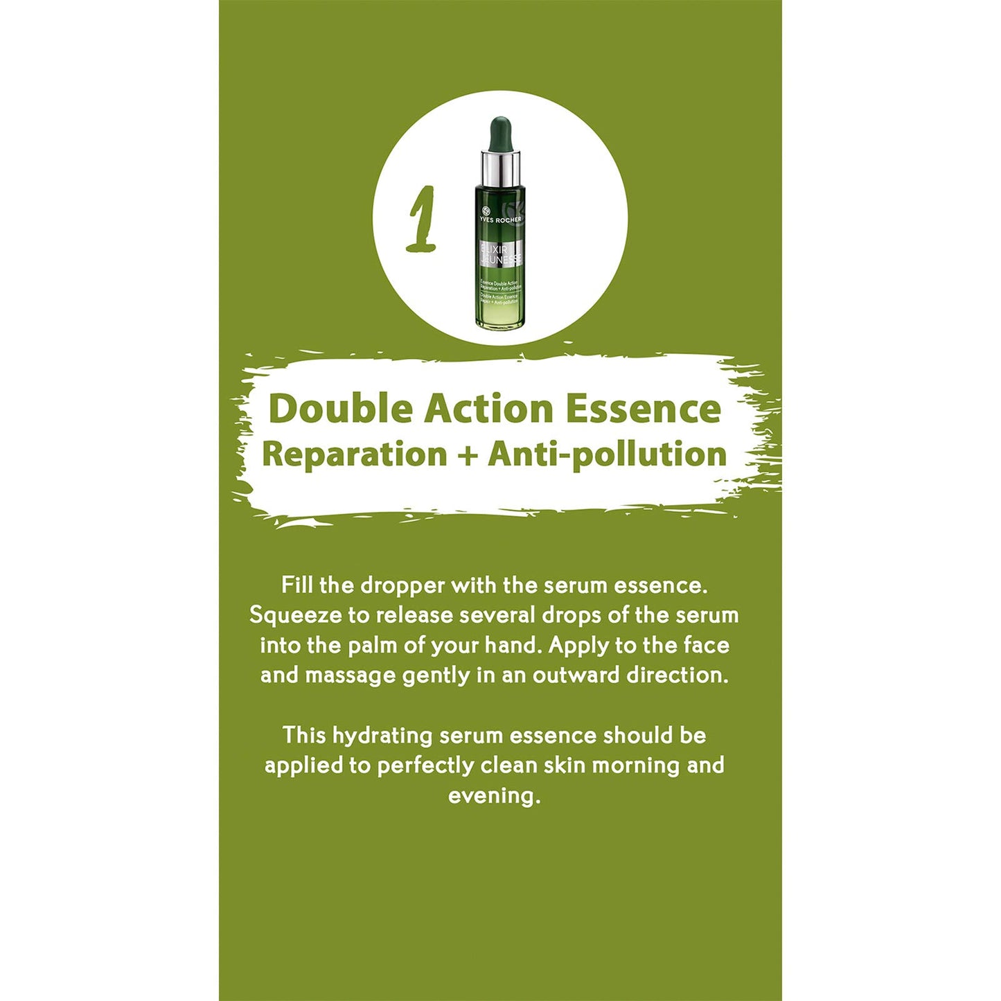 Yves Rocher Elixir Jeunesse Double Action Essence Reparation + Anti-pollution Serum (30ml)