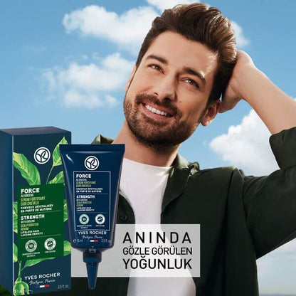 Yves Rocher Serum Force Intensive Scalp Booster Strenth Serum Treatment Hair Care - 75 ml. / 2.5 fl.oz.