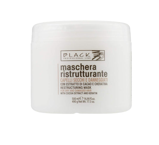 Black Professional Line Chocolate & Keratin Hair Mask, 500 ml./16.9 fl.oz.