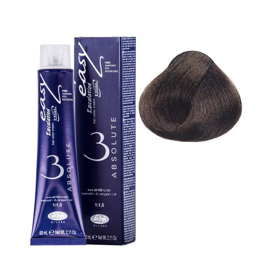 Lisap Easy Absolute 3 Hair Color Cream, 60 ml./2 fl.oz. (66/78 - Deep Dark Blonde Beige Pearl)