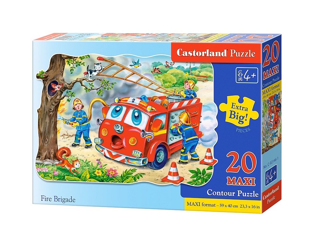Castorland Puzzle 20 Maxi Pieces, Fire Brigade - С-02146