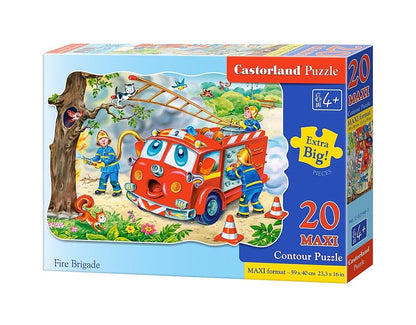 Castorland Puzzle 20 Maxi Pieces, Fire Brigade - С-02146